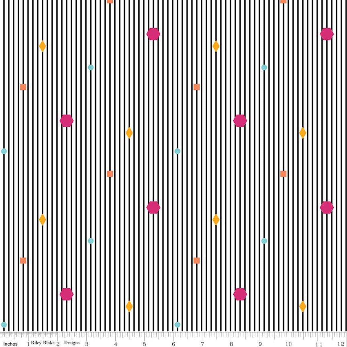 Colour Wall Stripe, White