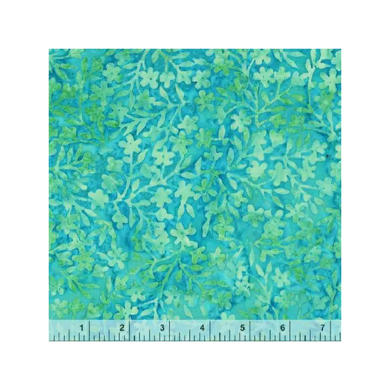 Limelight 2452Q-X Aqua Mini Flowers Batik Cotton