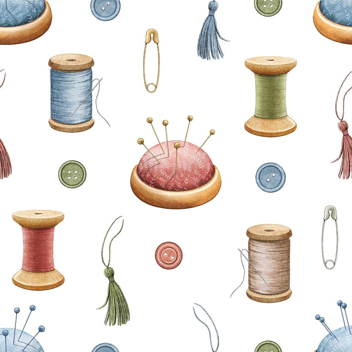 Little Critters Volume 2 Allover Vintage Sewing Elements Fabric