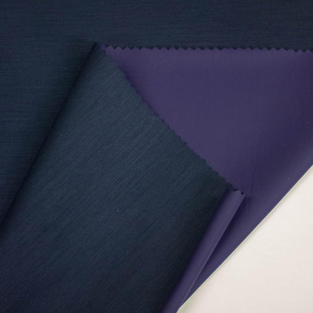 Ollan Blue Cotton Jersey Fabric Water Resistant