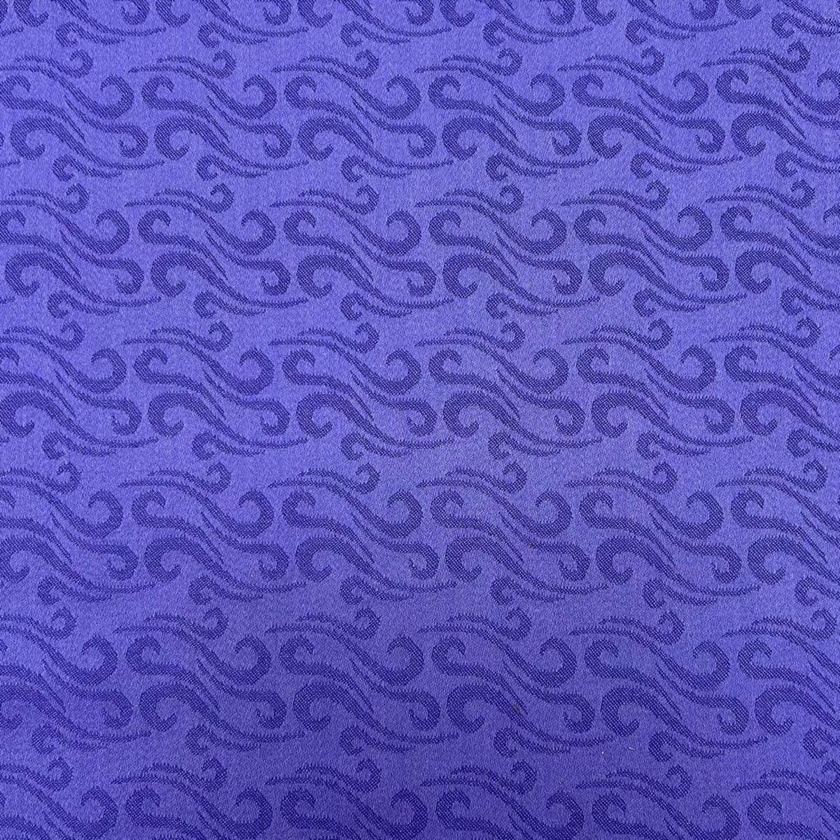 Purple Waves Wool Blend Furnishing Fabric