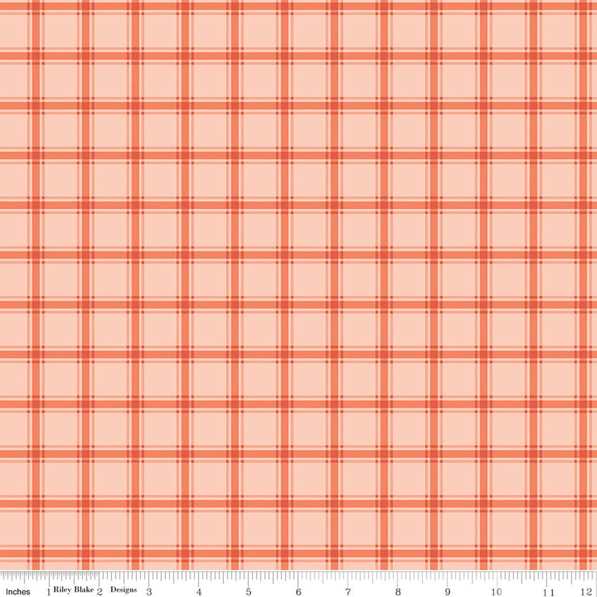 Southern Charm Quilt Fabric - Gingham in Peaches n Cream - C17444-PEACHES