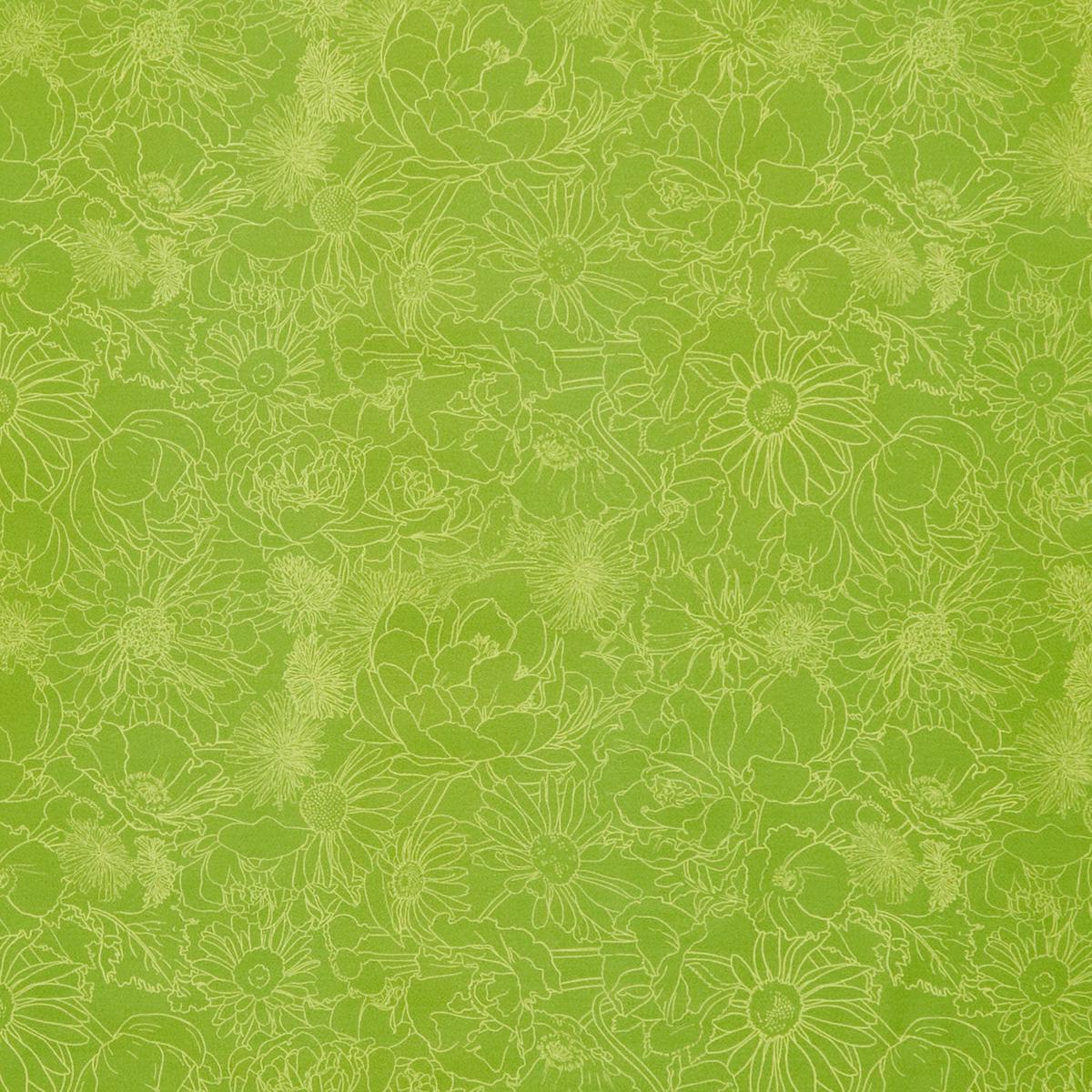 Spring Dreams - Garden Sketch Grass Yardage
