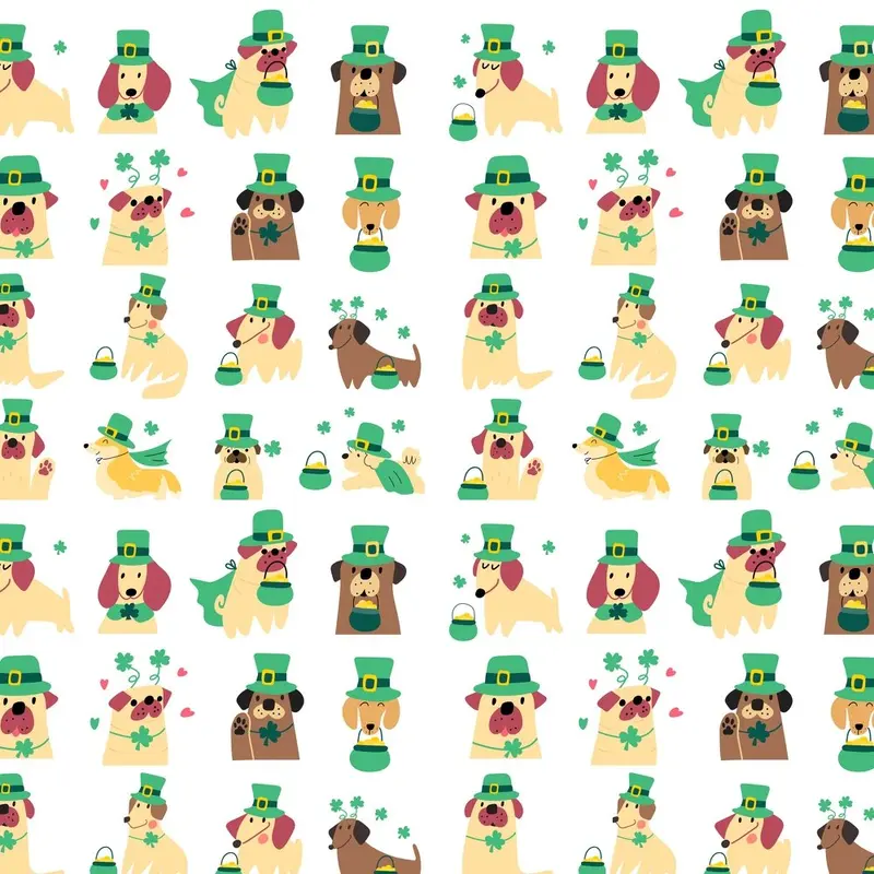 St. Patty's Dog Fabric