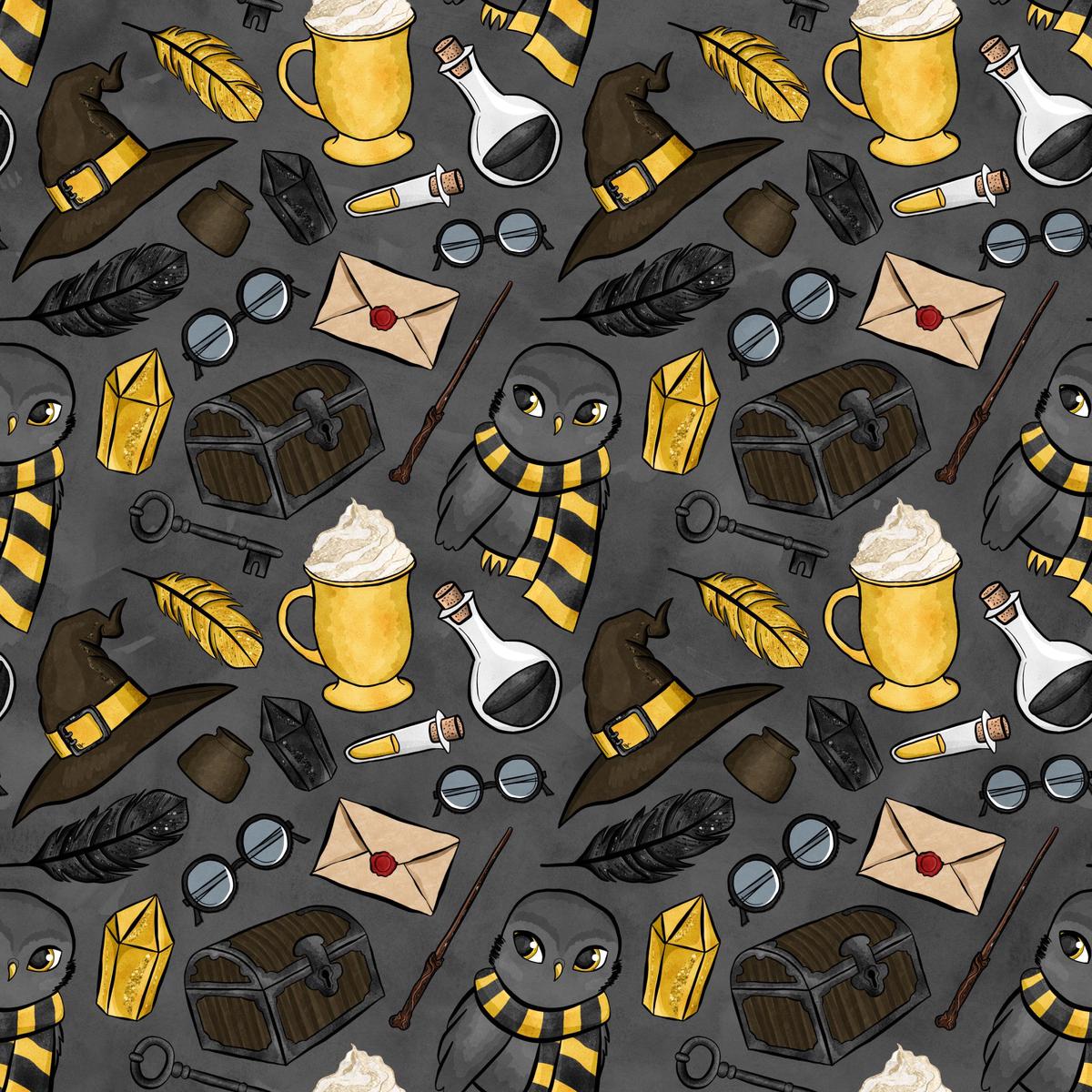 Wizard Magic School Pattern 2 Quilting Cotton Fabric