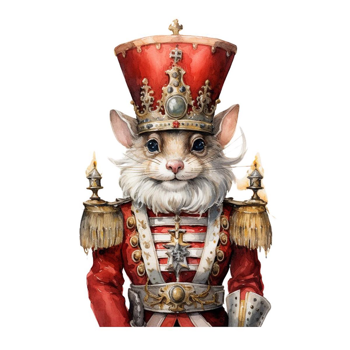 Mouse Nutcracker #2 Fabric Panel
