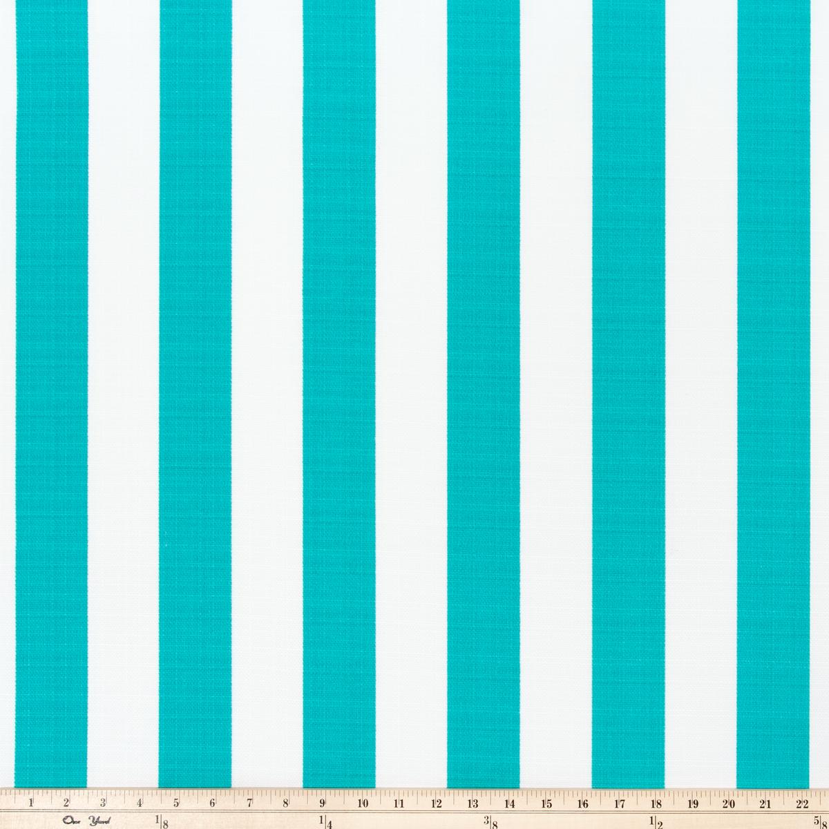 Outdoor Fabric - Stripe Ocean Luxe Polyester Fabric By Premier Prints