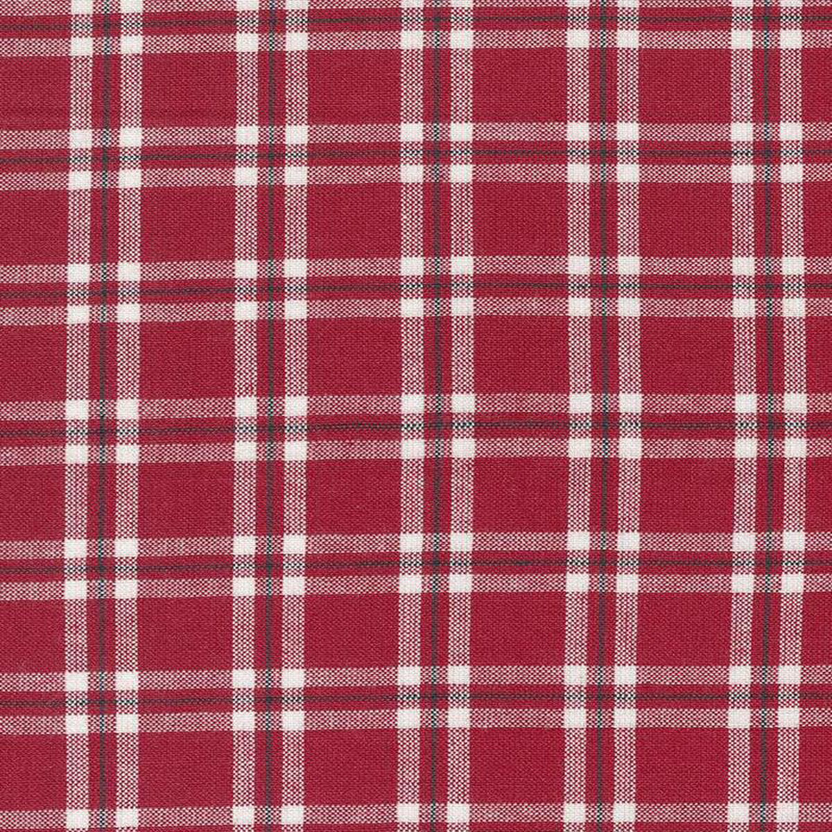 Panache Wovens Plaid By Pieces To Treasure For Moda Red White Black