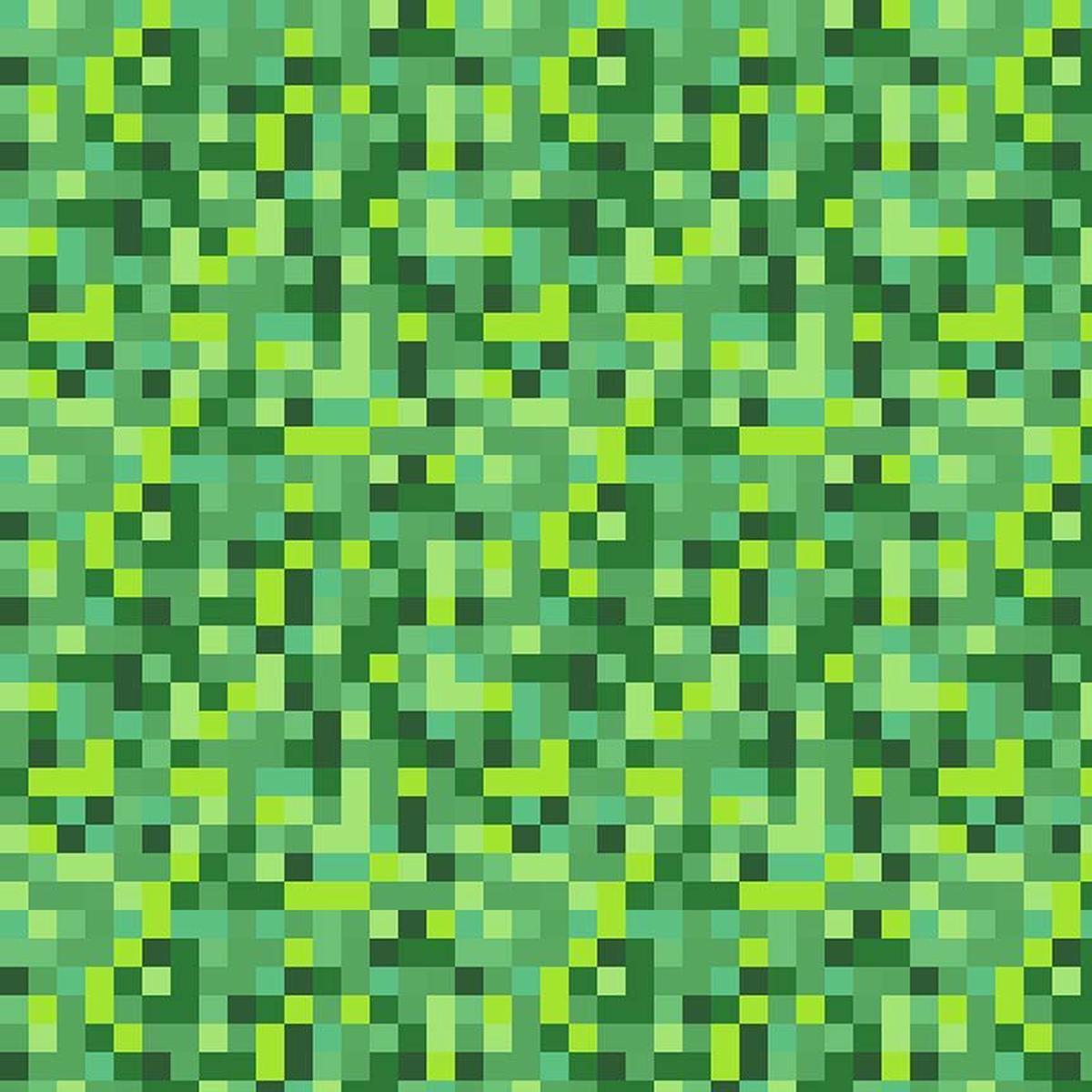Pixel Camo Pine Cotton 44"/45" Fabric Per Yard