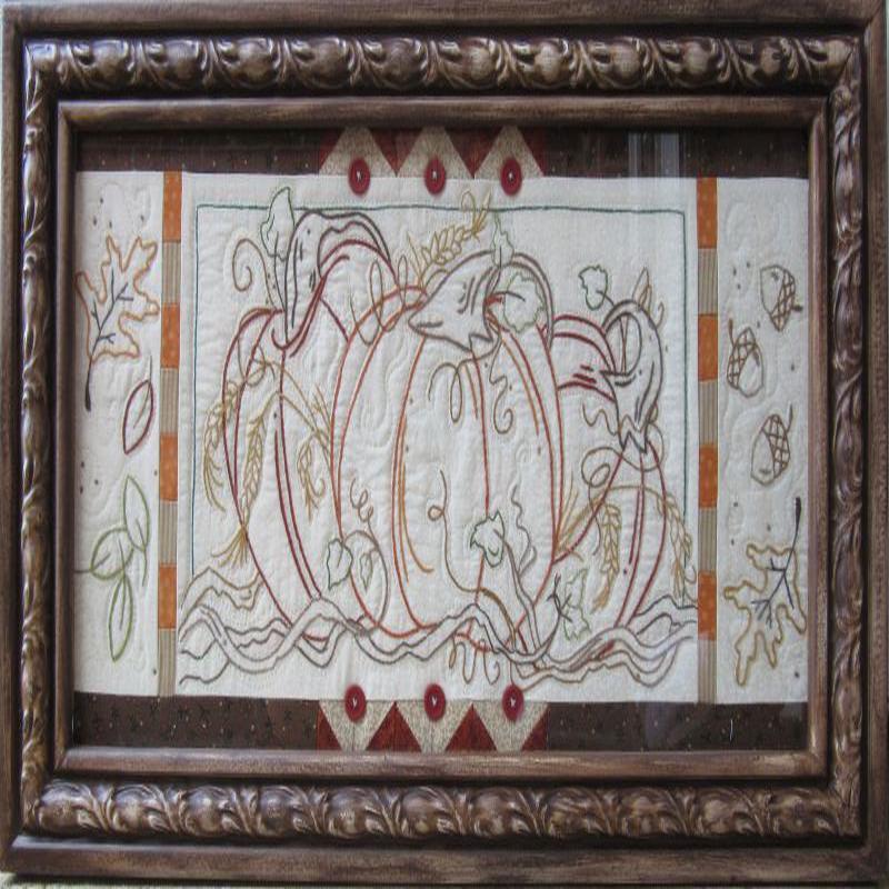 Pumpkin Delight Hand Embroidery