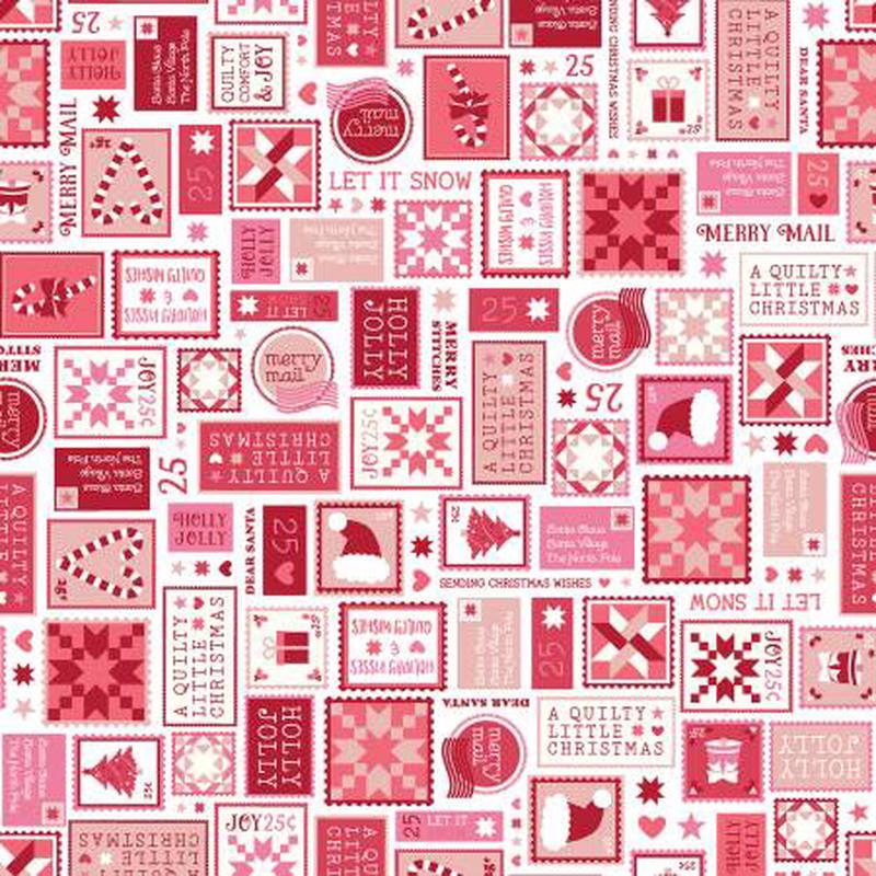Quilty Little Christmas - Letters - Red