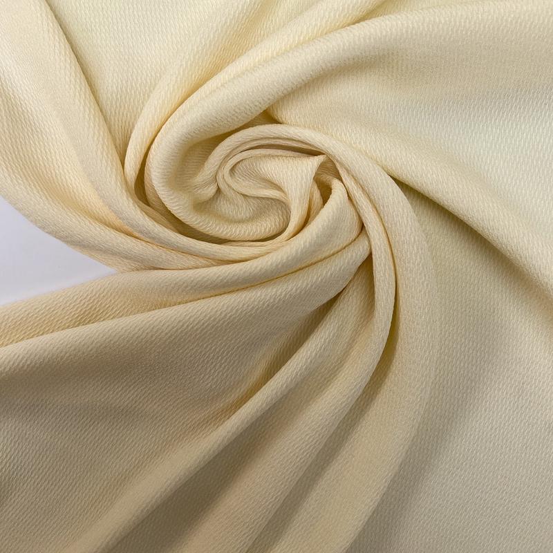 White Shade Viscose Crepe Fabric