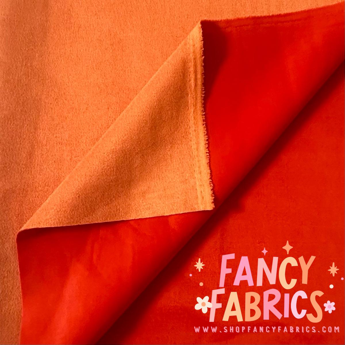 Burnt Orange | Stretch Suede | Ready To Ship
