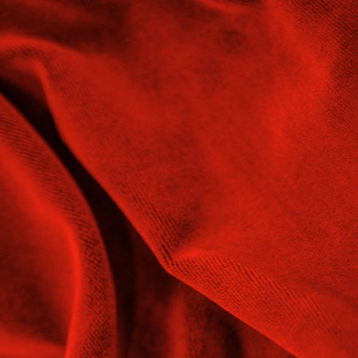 Charisma Velvet Velour Cherry Red IFR 25 oz Drapery Fabric by the yard