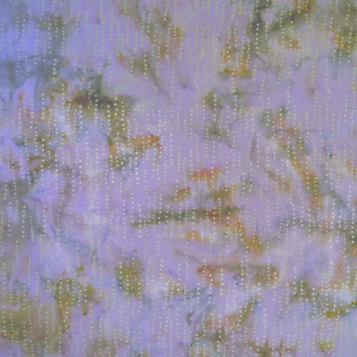 Dots Whisper White Latte - Batik by Mirah Cotton Fabric - By the Yard (45 inches wide)
