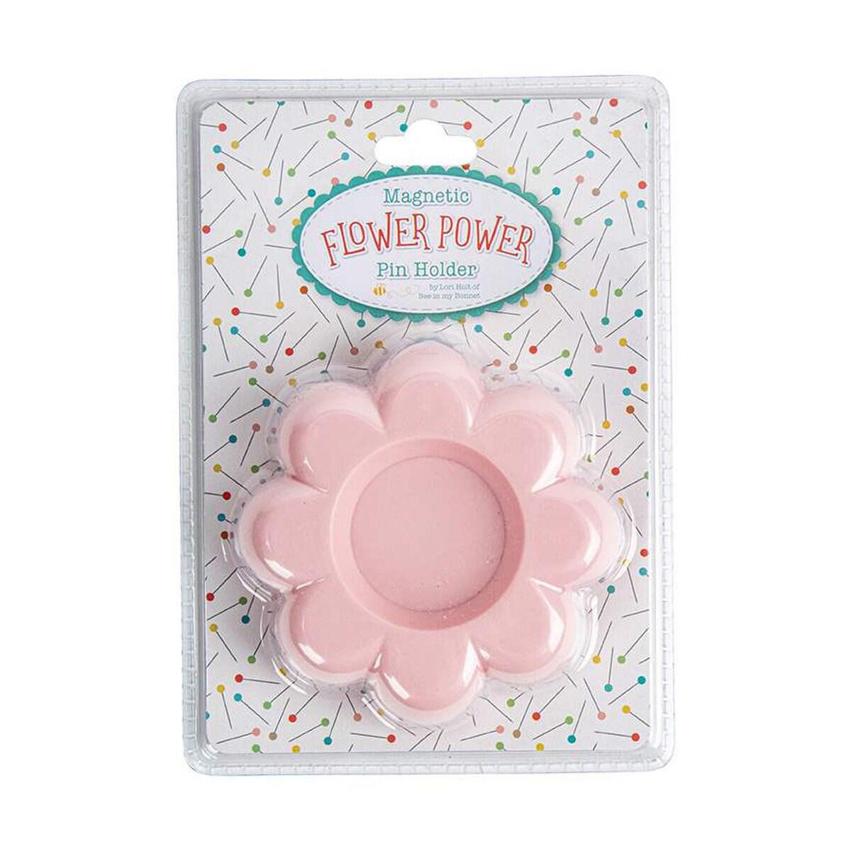 SALE Lori Holt Flower Power Magnetic Pin Holder ST-28248 - Riley Blake Designs - Vintage Flower Pink Frosting