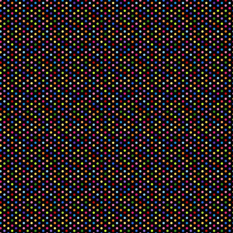 Color Play by Patti Carey Small Multi Dots Black    24912-99 Cotton Woven Fabric