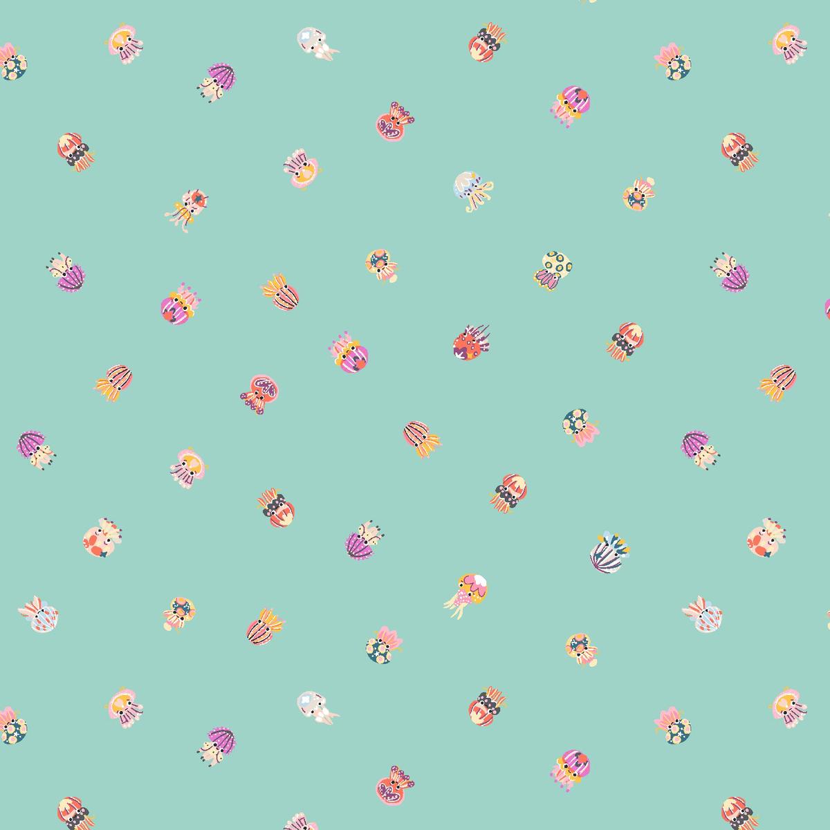 Long Time No Sea Quilt Fabric by Cotton and Steel - High Tides and Good Vibes in Bright and Early - CC704-BE3