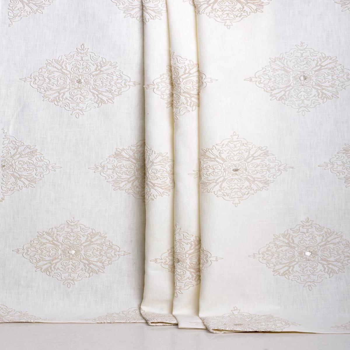'Soft Buzz' Fabric by the Yard (White/ Cream)