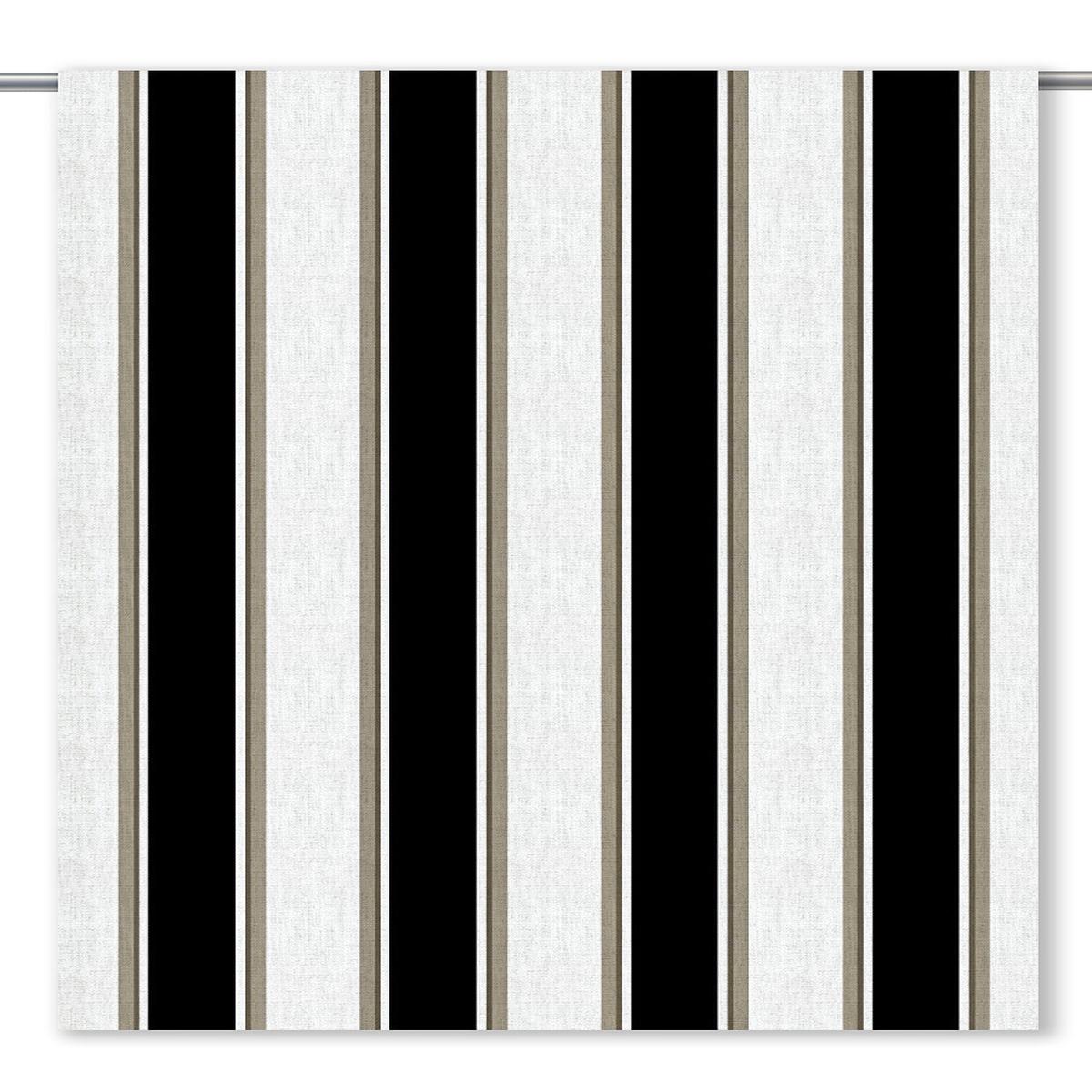 'Midnight Oil' Fabric by the Yard (Black/ Taupe/ White)