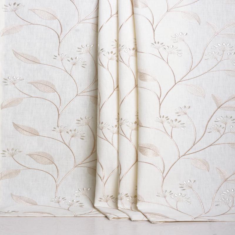 'Sufi' Fabric by the Metre (White/ Cream)
