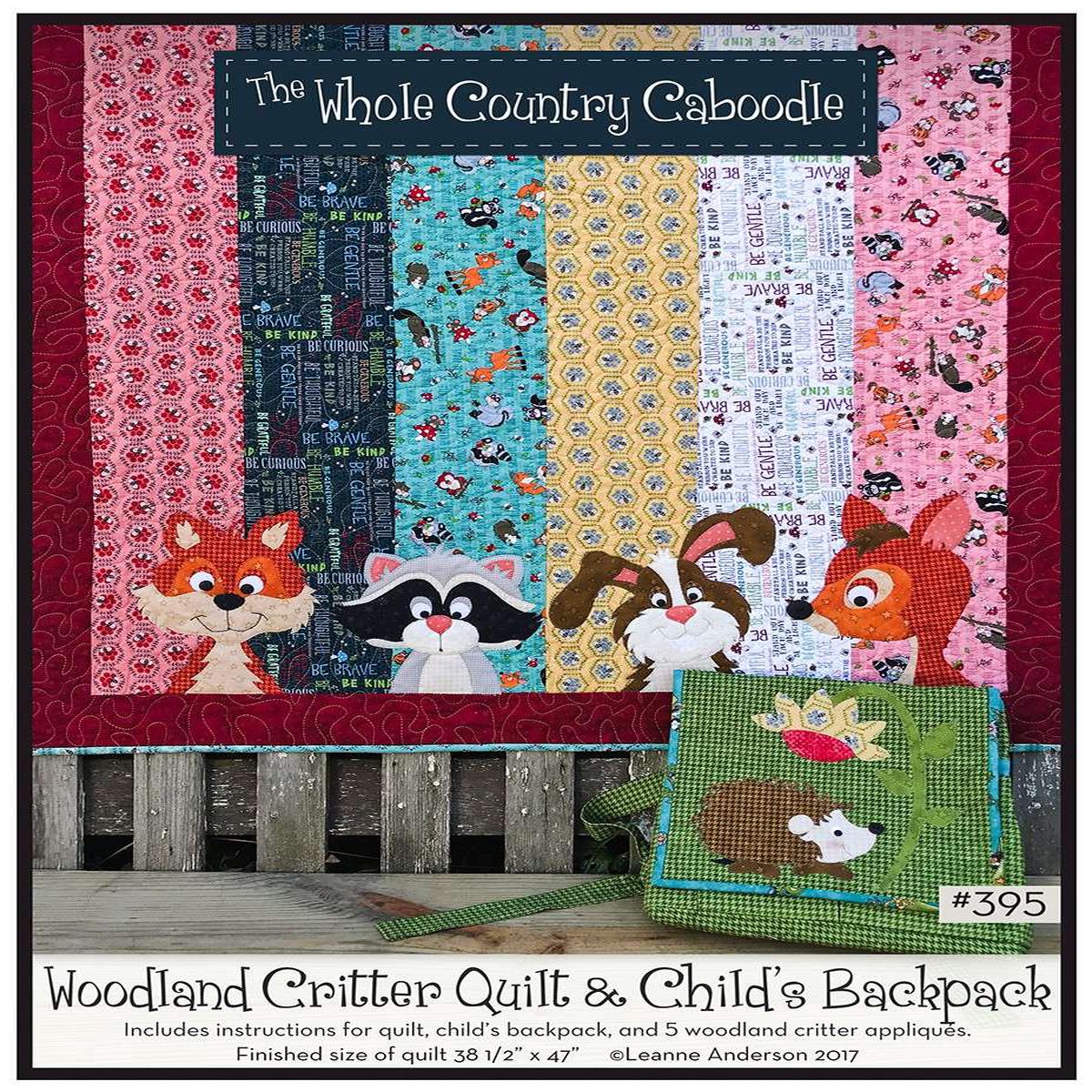 Woodland Critter Quilt & Child's Backpack Pattern by Leanne Anderson