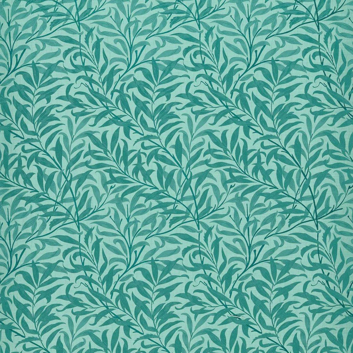 Willow Boughs Jacquard William Morris Weaves Teal Fabric by Clarke 038 Clarke