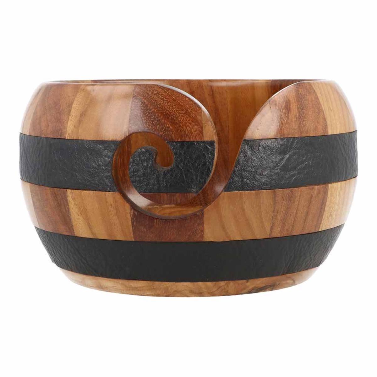 Yarn Bowl Scheepjes Rosewood and Leather