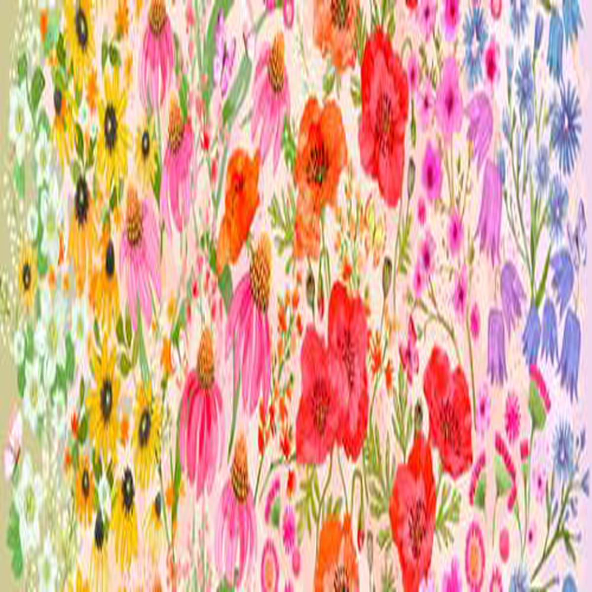 Wildflowers Ombre in Pastel -- Superbloom by Robin Pickens for Moda Fabrics