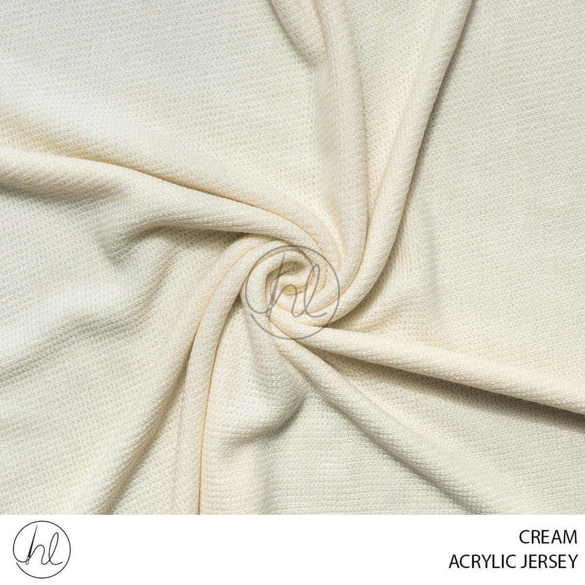 ACRYLIC JERSEY 51 CREAM 150CM