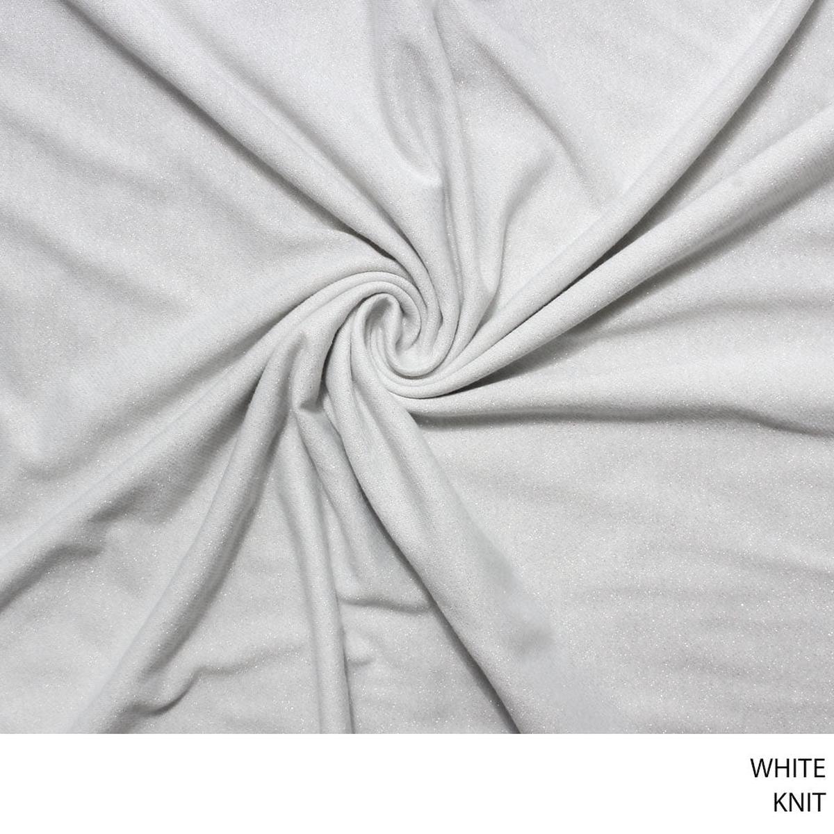 KNIT FABRIC WHITE ROLL ROLL 002