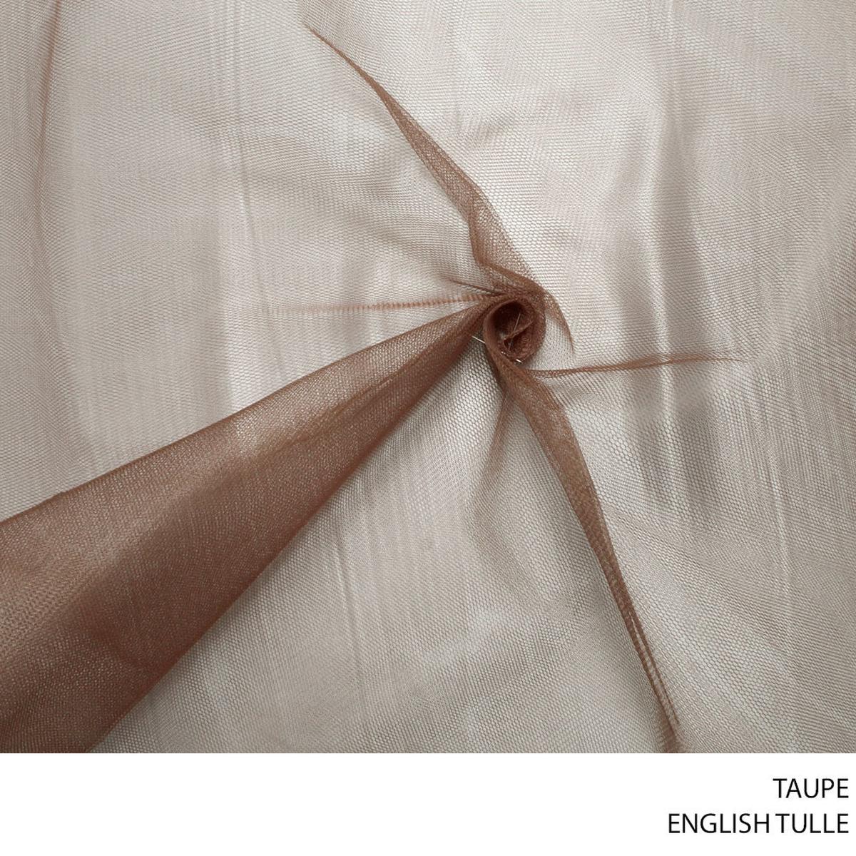 TULLE ENGLISH 150CM TAUPE ROLL ROLL 001