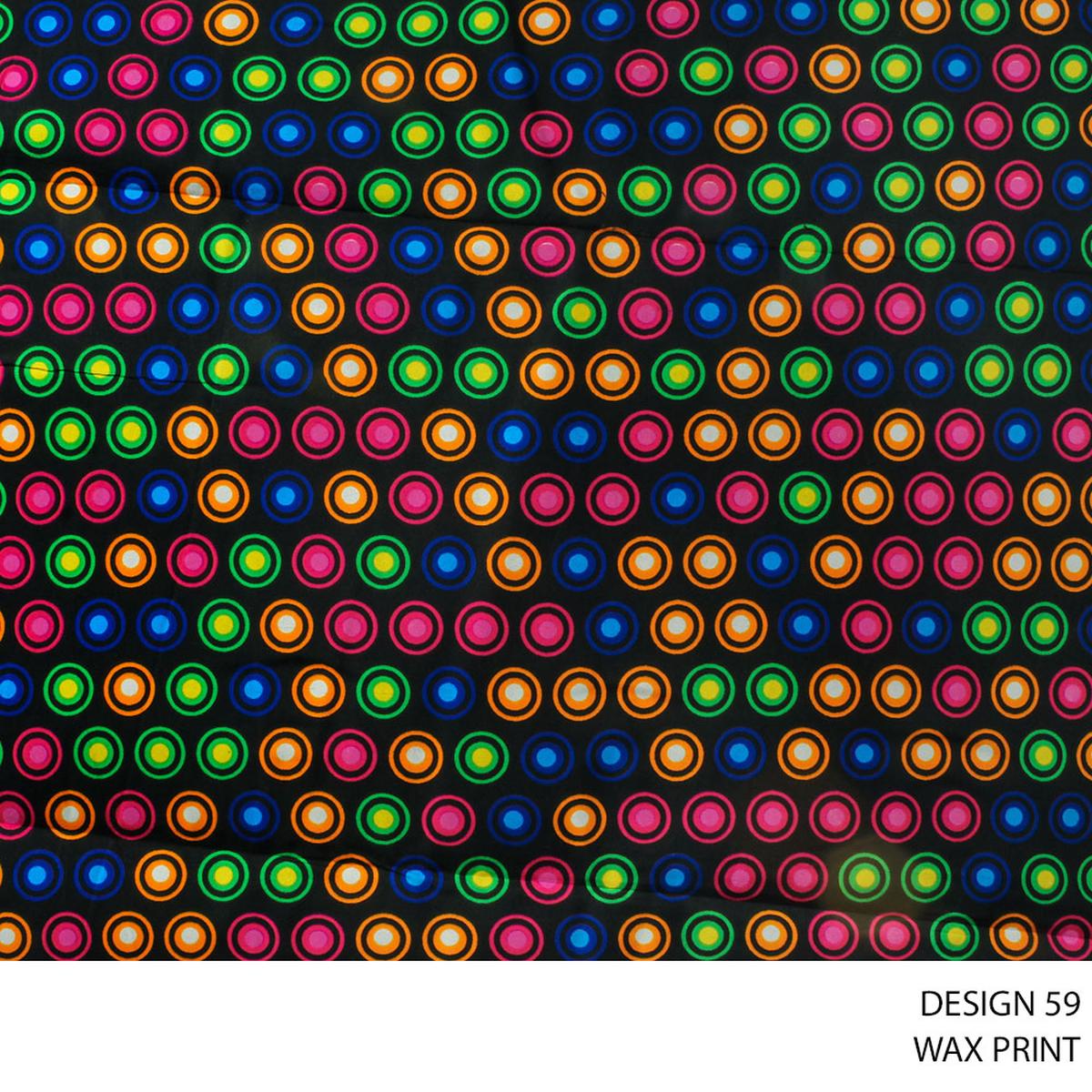 WAX PRINT HI TARGET FABRIC CERISE ROLL ROLL 031