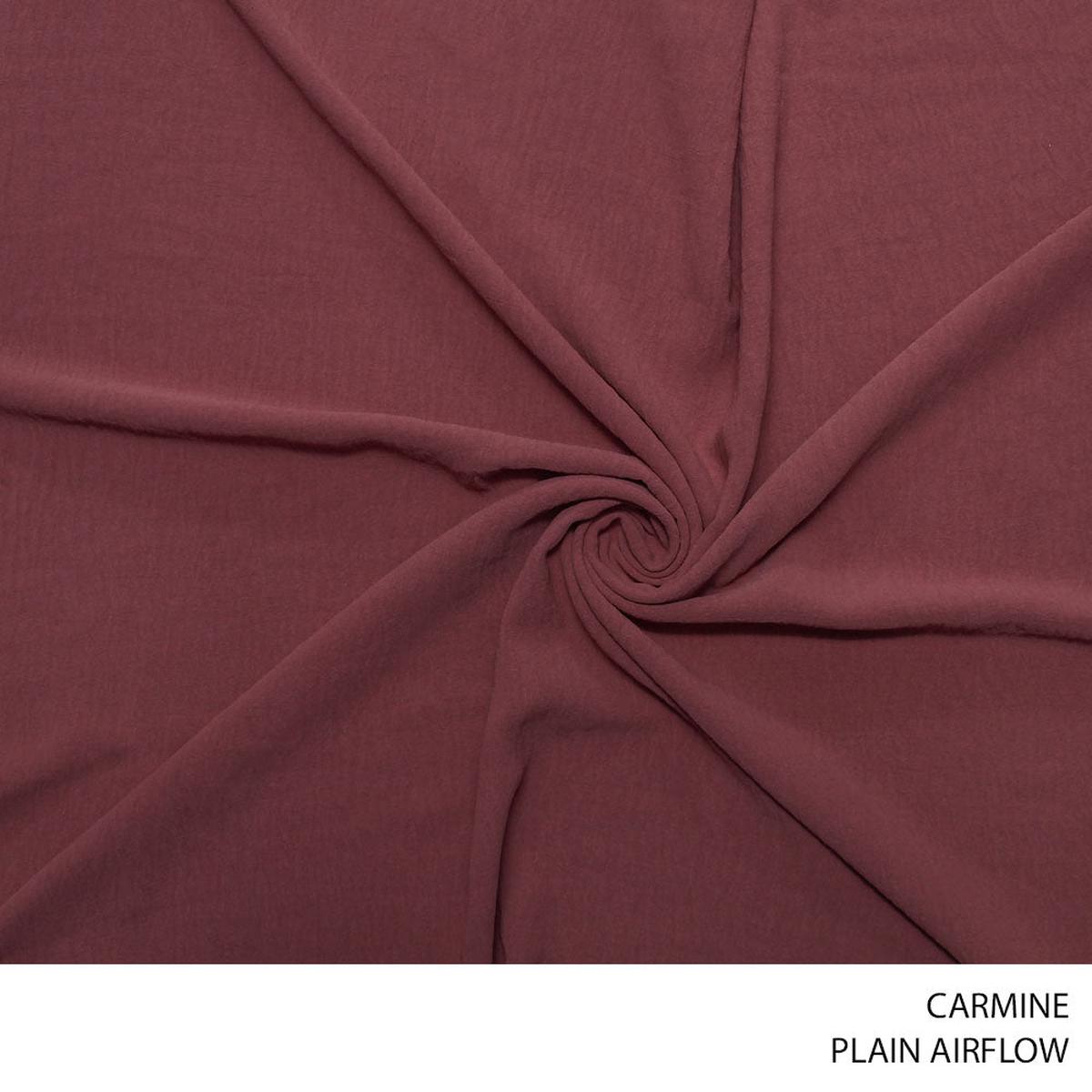 AIRFLOW PLAIN FABRIC 150CM CARMINE