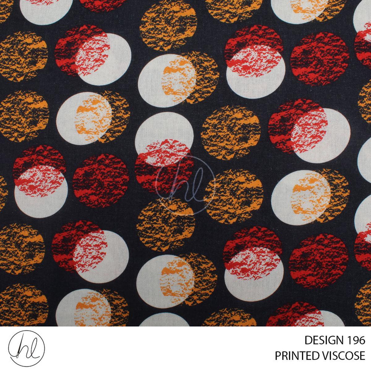 VISCOSE LINEN 51 PER M DESIGN 197 NAVY 150CM WIDE