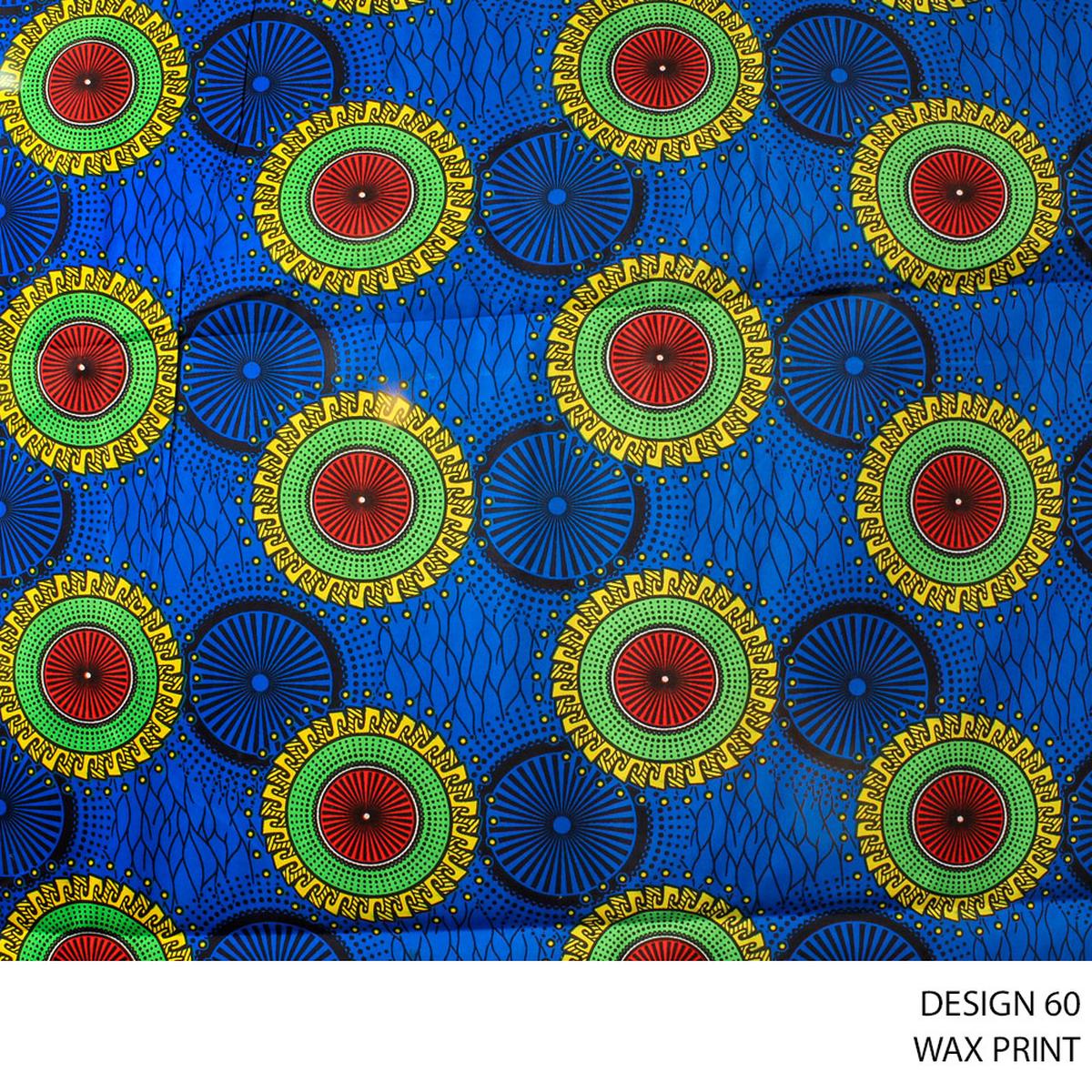 WAX PRINT HI TARGET FABRIC ROYAL ROLL ROLL 021