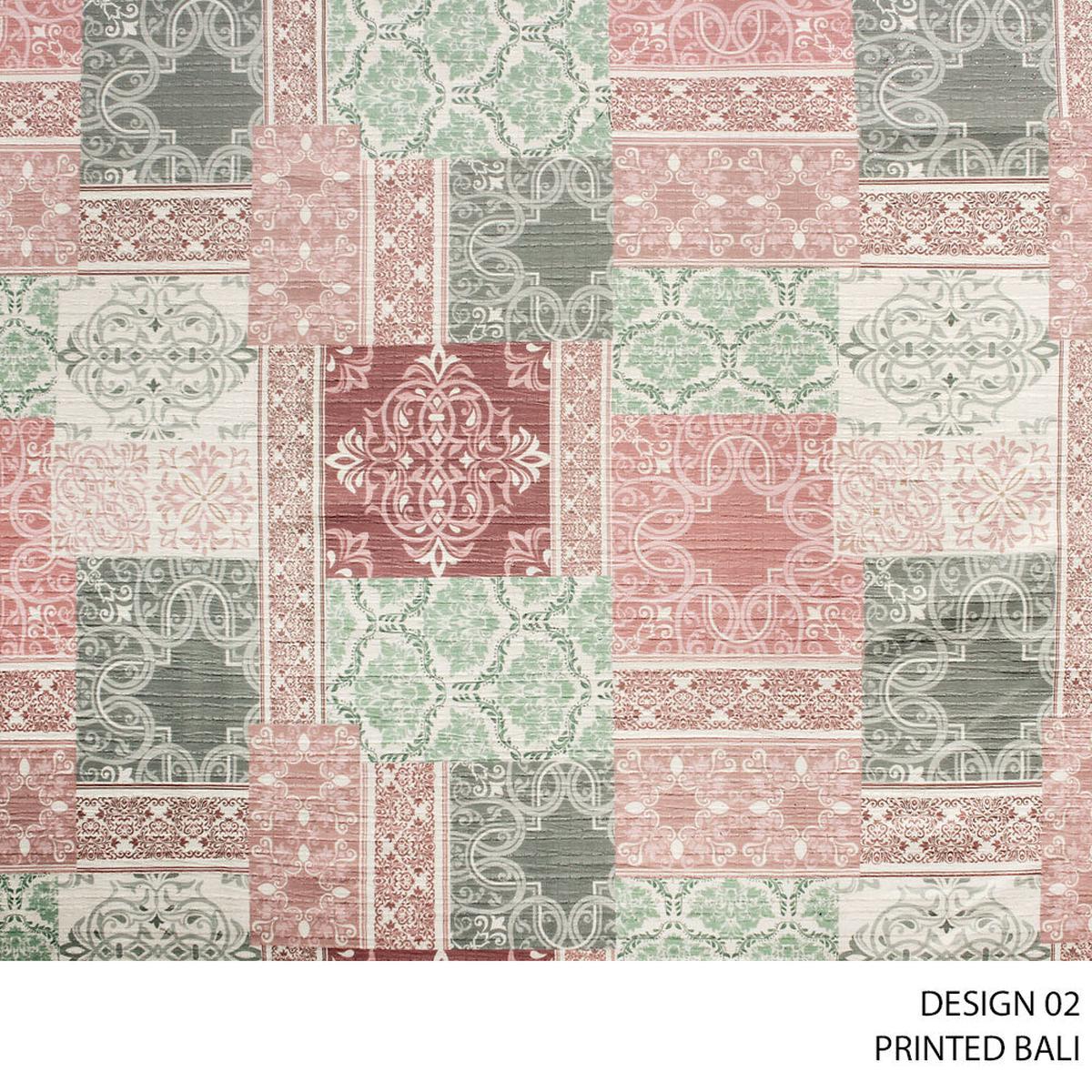 BALI PRINTED D#5 FABRIC 150CM CELADON ROLL ROLL 001
