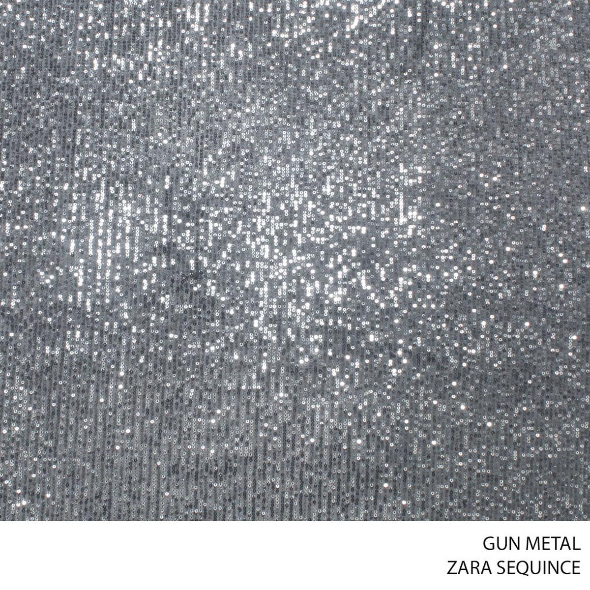 ZARA SEQUINCE FABRIC GUN/METAL