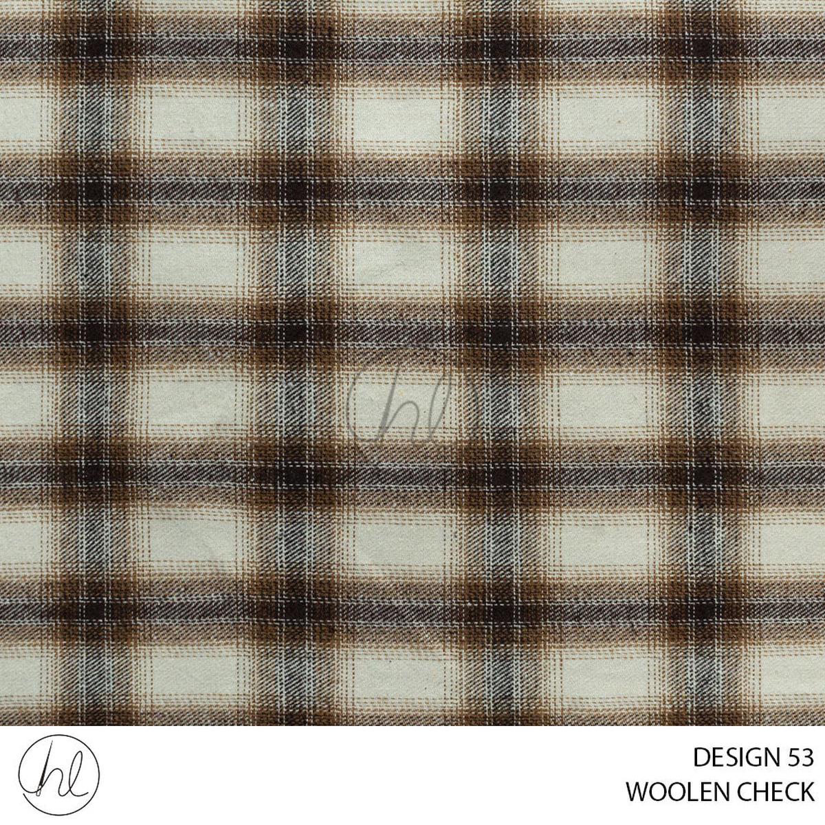 WOOLEN CHECK MOSCOW 51 EGRET 150CM PER M