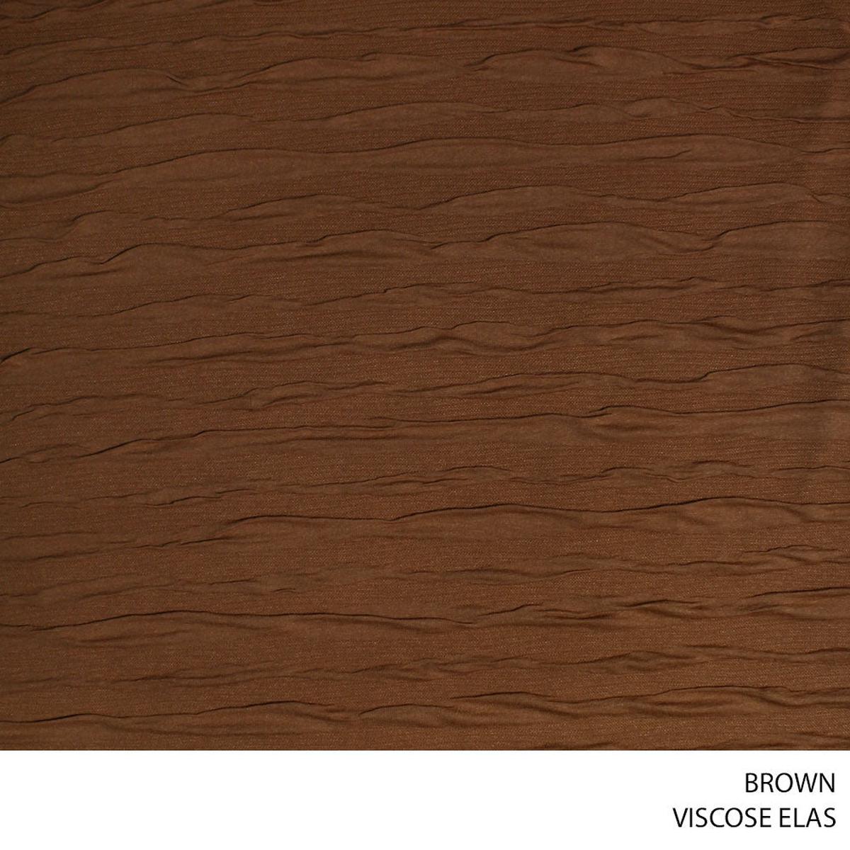 VISCOSE/ELAS 51 BROWN 150CM PER M