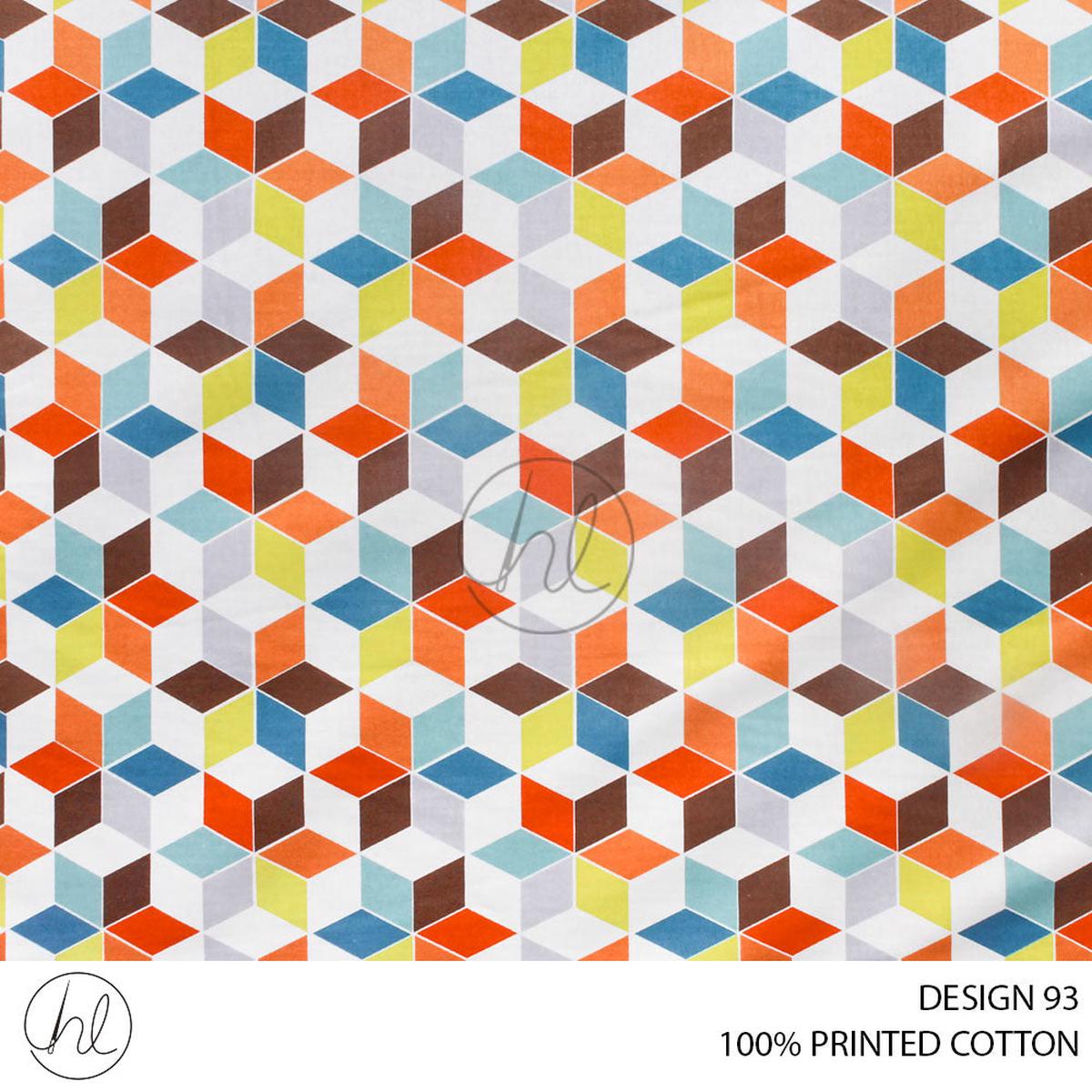 100% PRINTED COTTON 3408 MULTI 110CM PER M