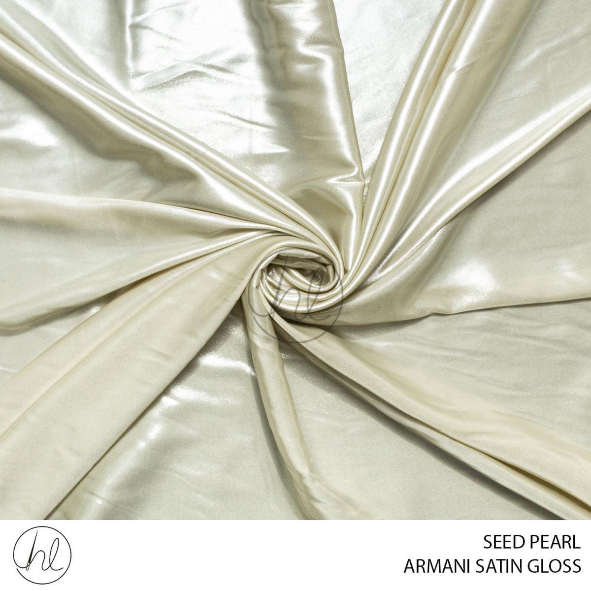 Armani satin gloss 51 seed pearl 150cm per m