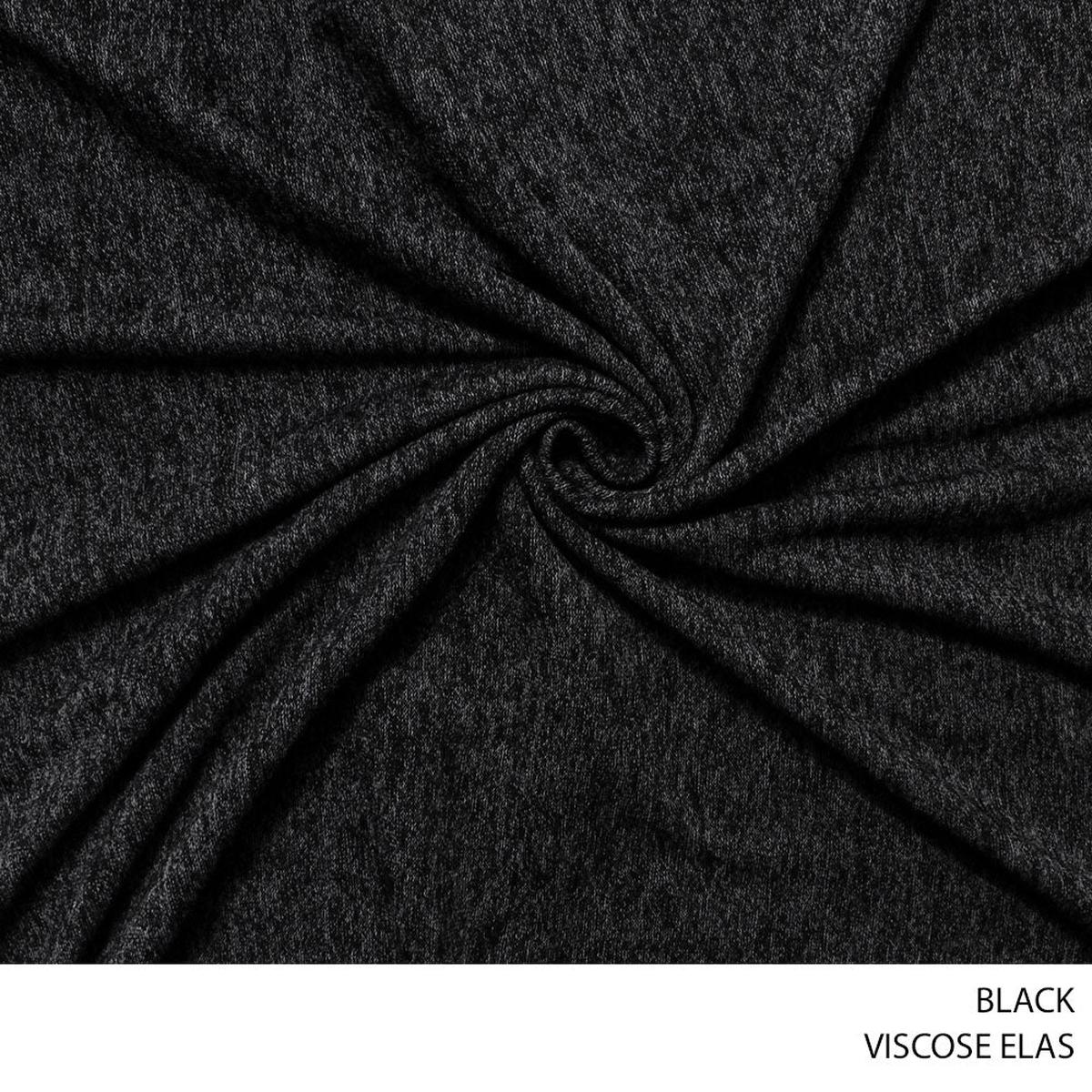 VISCOSE/ELAS 51 BLACK 150CM PER M