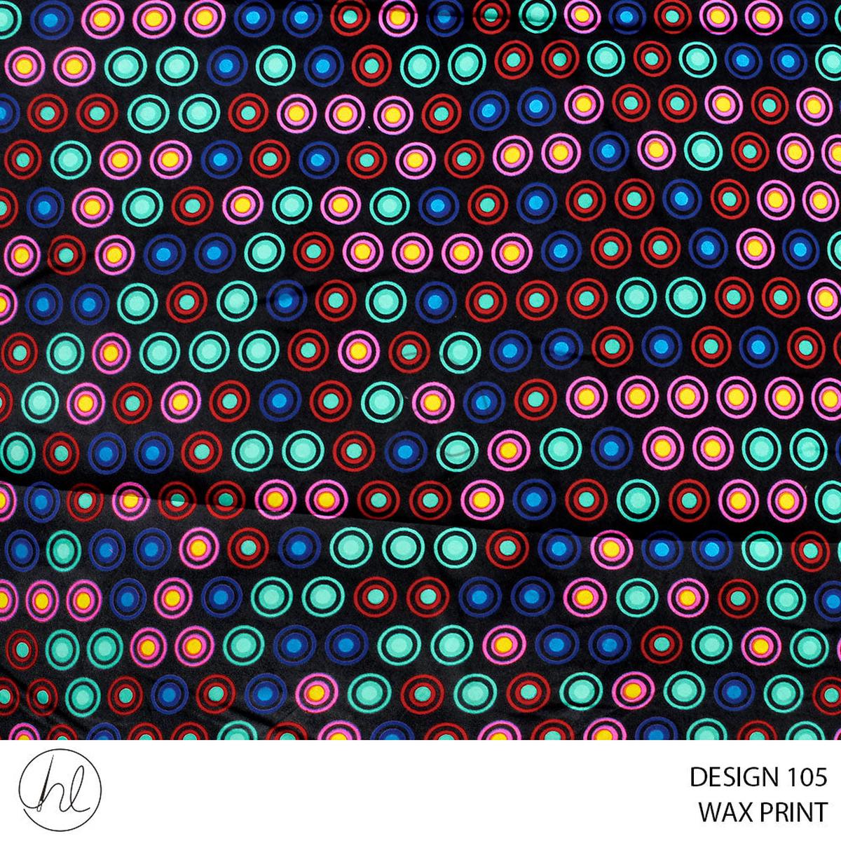 WAX PRINT HI TARGET FABRIC PINK ROLL ROLL 002