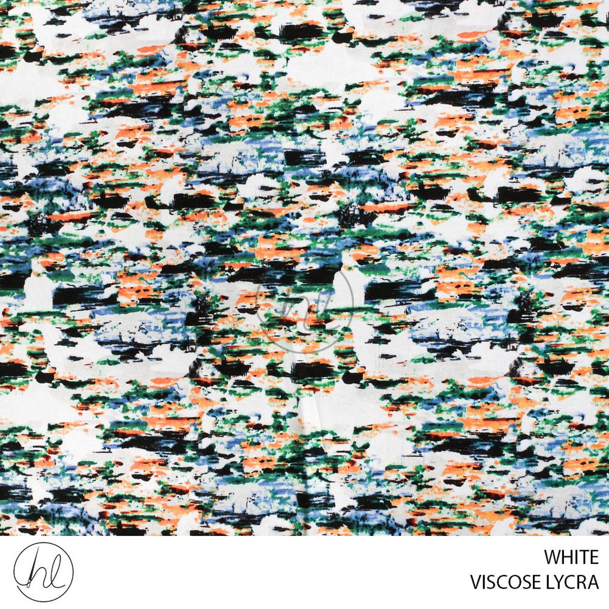 VISCOSE LYCRA 51 WHITE 150CM PER M