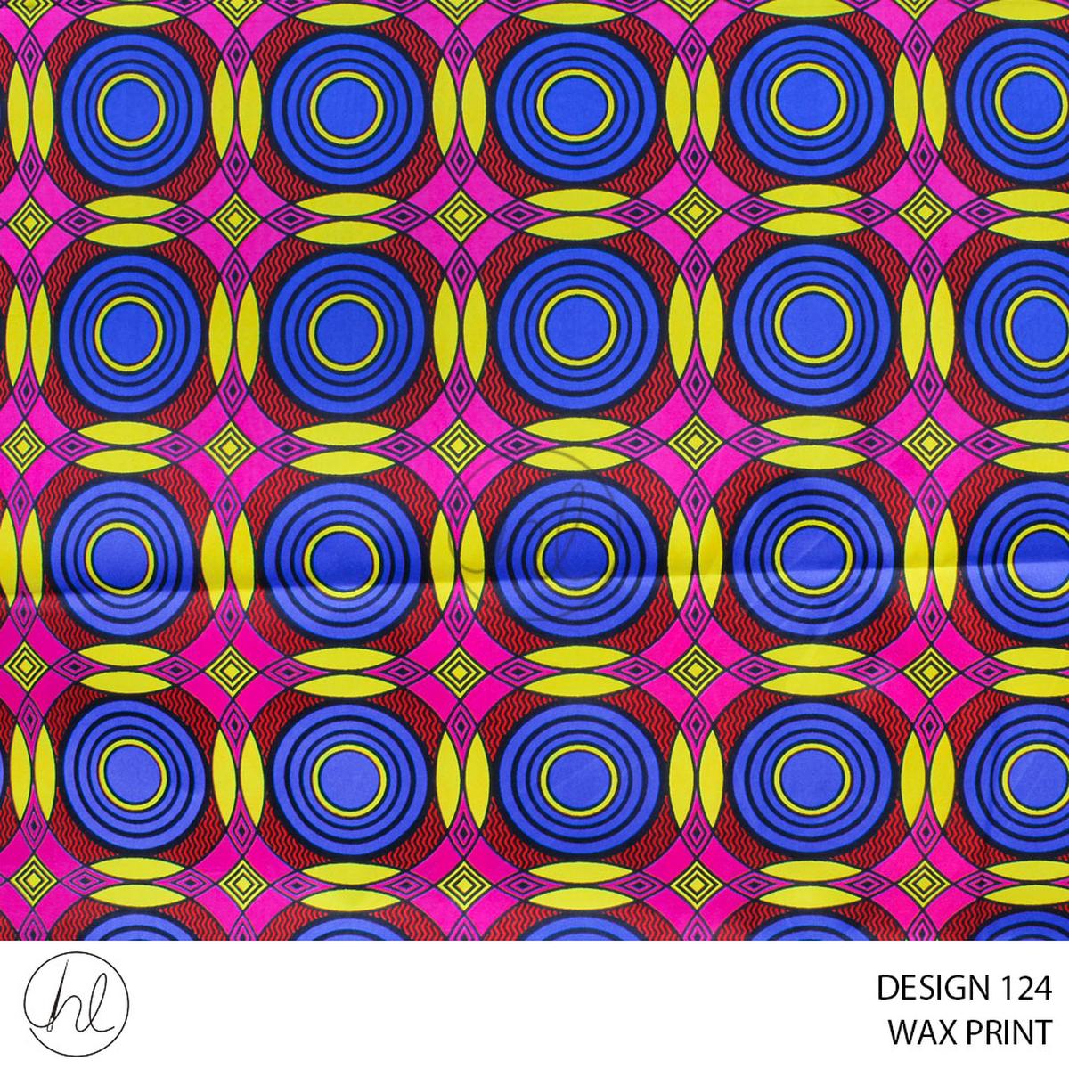 WAX PRINT HI TARGET FABRIC ROYAL ROLL ROLL 019