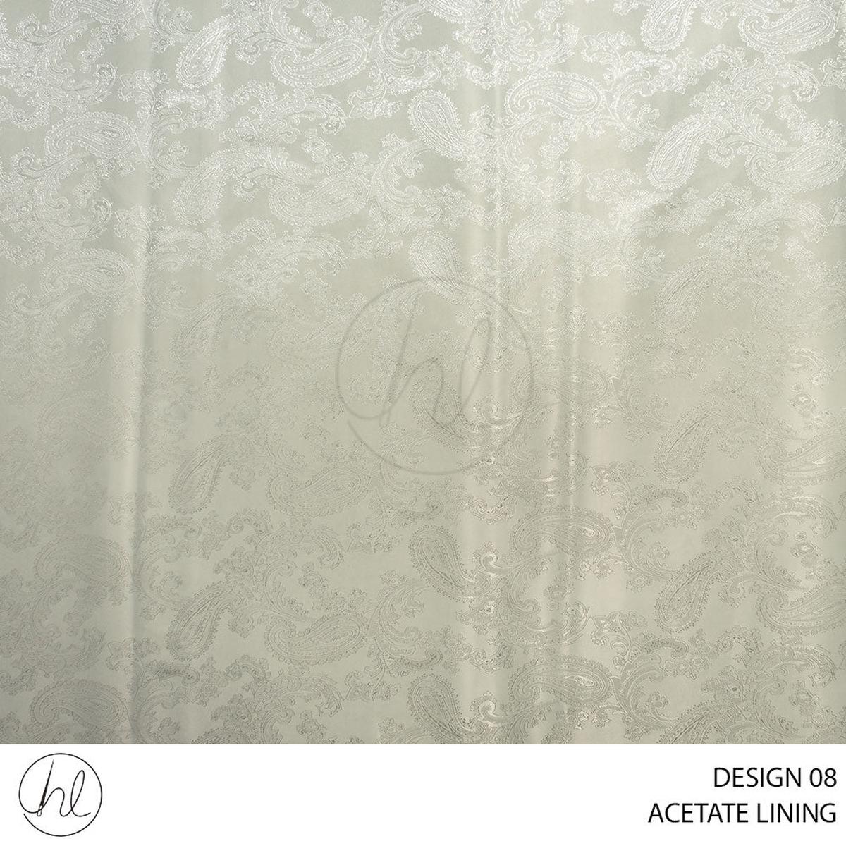 ACETATE LINING NEW PAISLEY FABRIC CREAM ROLL 001 1