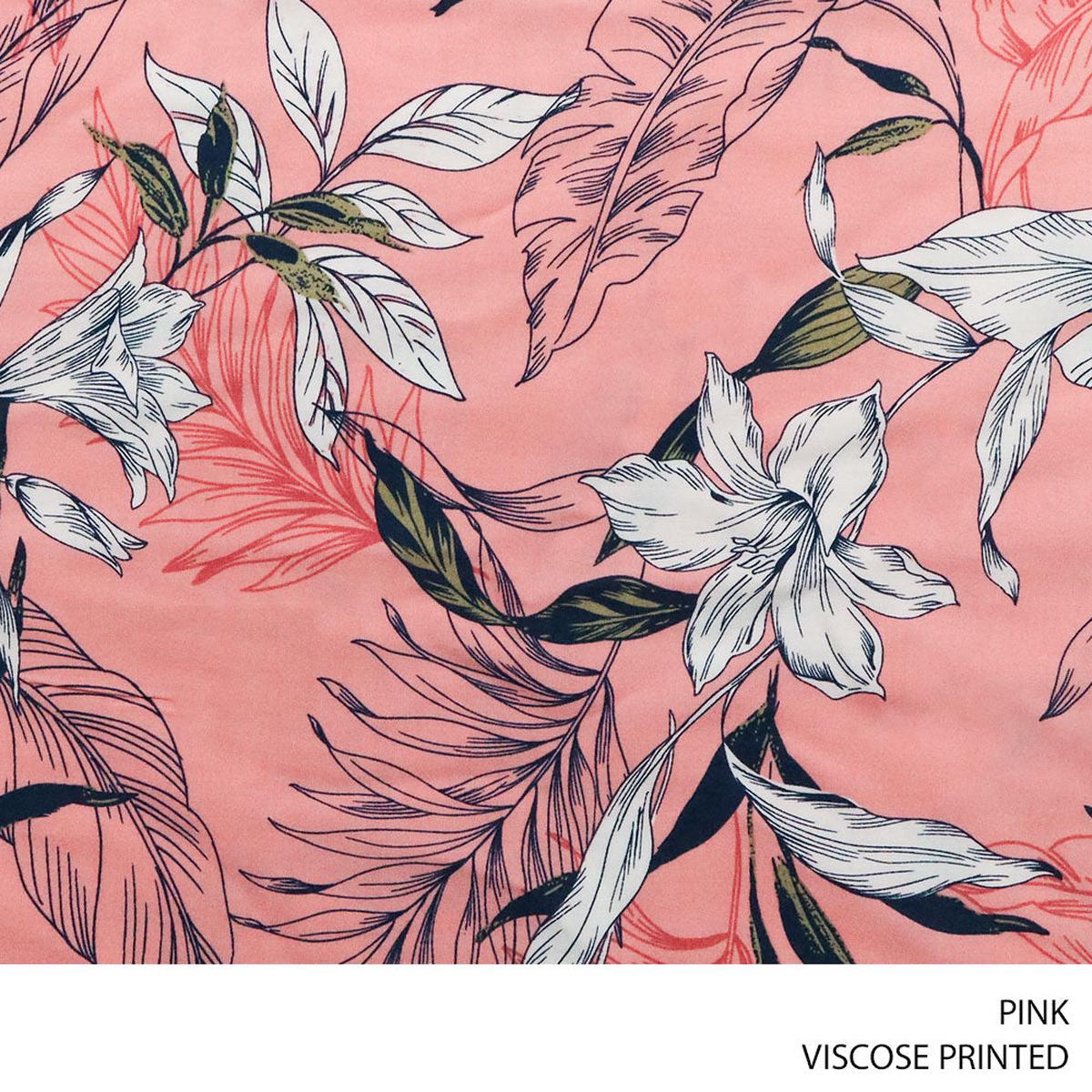 Viscose Printed Pink Roll 001