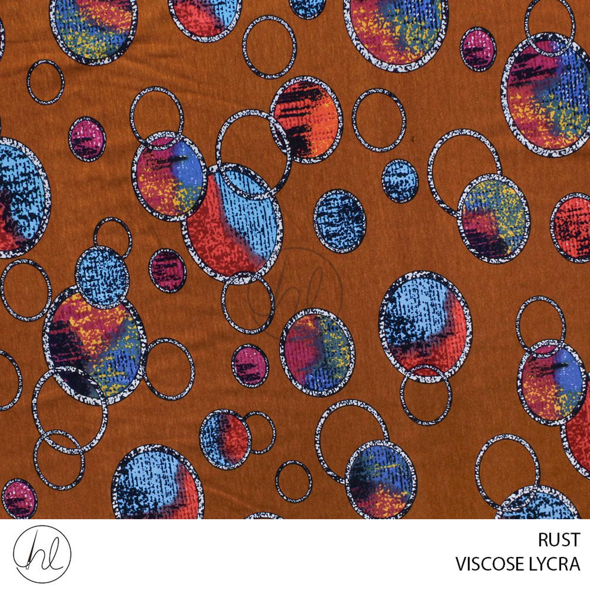 Viscose Lycra 51 Rust 150cm Per M