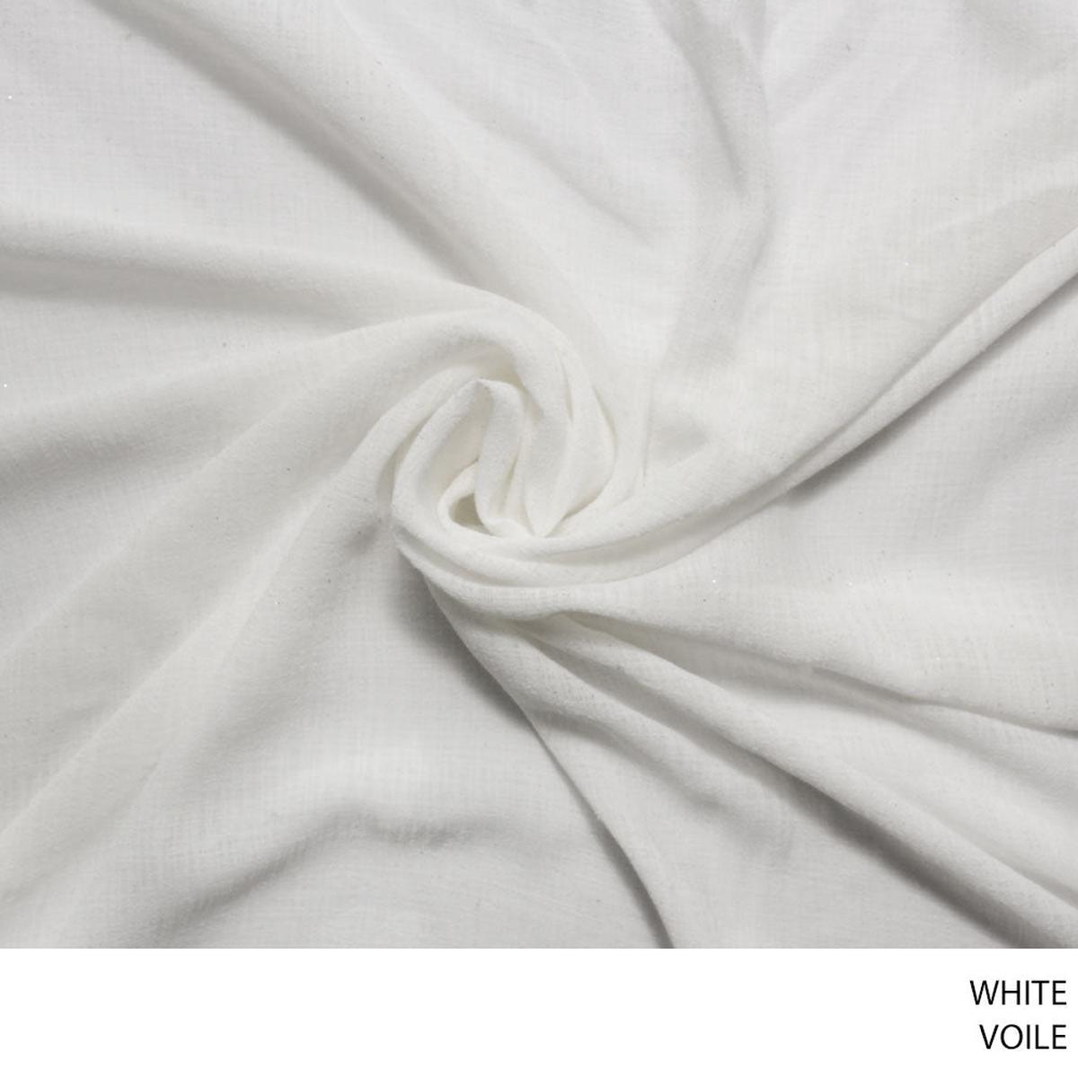 VOILE FABRIC WHITE ROLL ROLL 004
